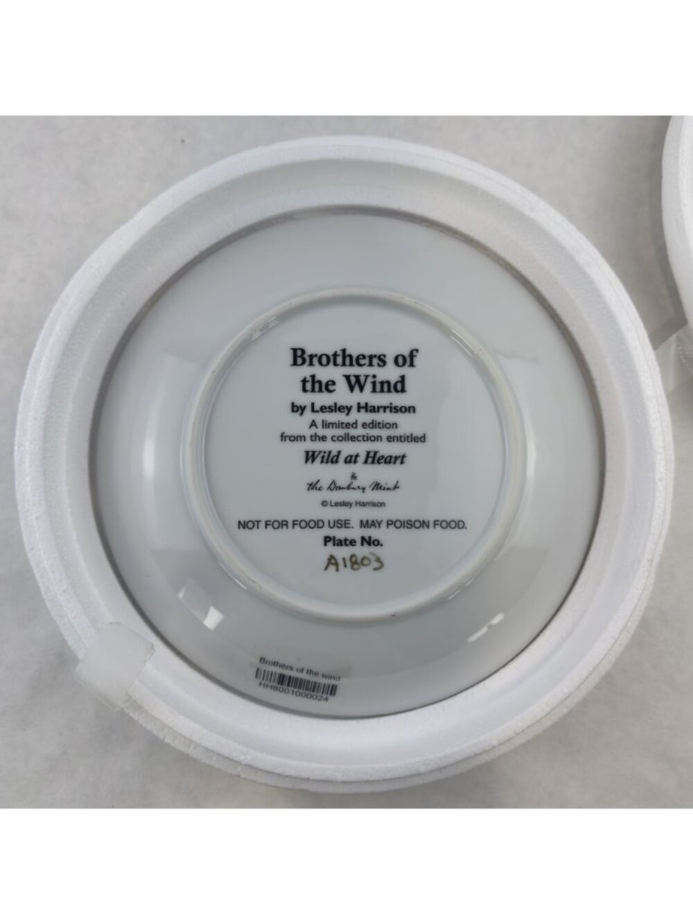 Vtg Brothers Of The Wind Limited Edition Collector Plate Wild At Heart Horses - Picture 8 of 10